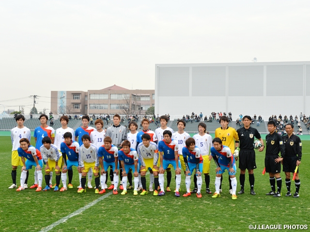 U-19日本代表　U-21日本代表候補とトレーニングマッチを行う