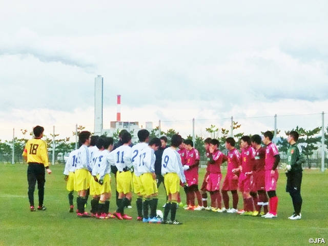 U-16日本代表候補　興國高校とトレーニングマッチを行う