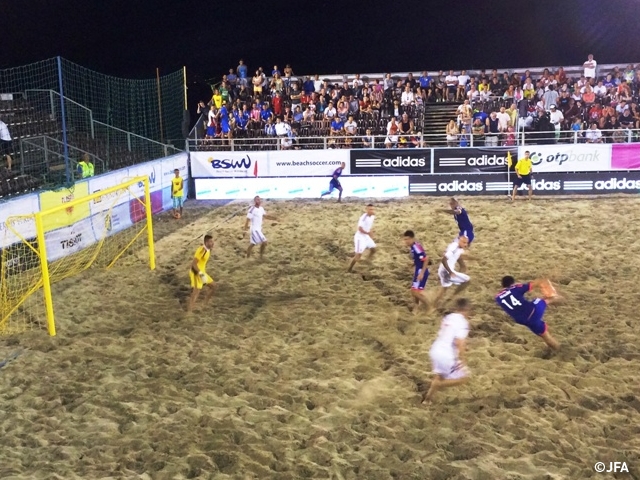 Beach Soccer Japan National Team surged late but not enough against Hungary