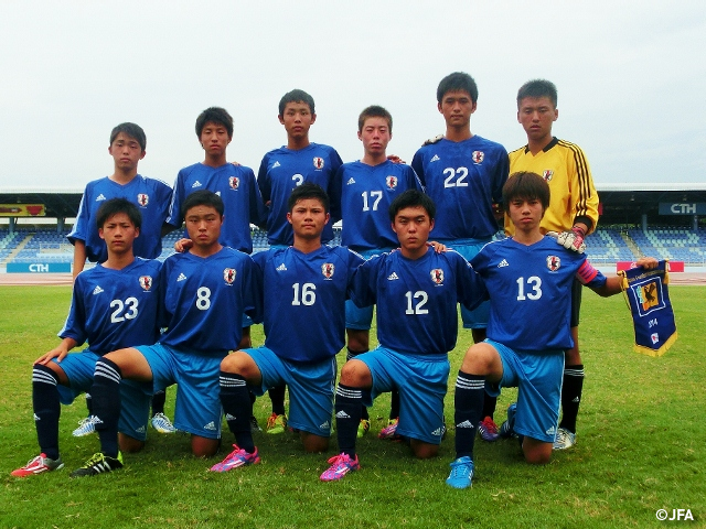 U-16 Japan National Team training camp for AFC U-16 Championship in Thailand, training match against Assumption Sriracha College High School