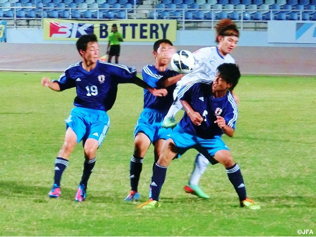 U-16 Japan National Team play training match against Sriracha Ban Bueng FC just before AFC U-16 Championship
