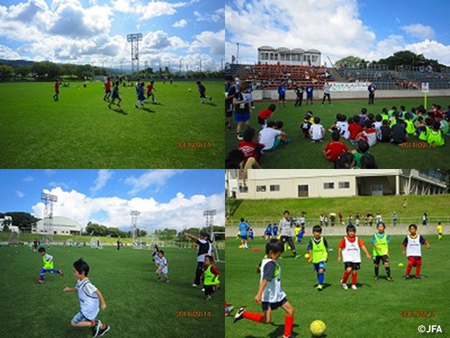 JFAキッズサッカーフェスティバル　秋田県の仁賀保グリーンフィールドに、約350人が参加！