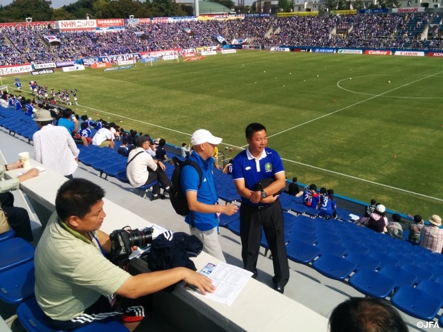 中国サッカー協会指導者がJリーグを視察	