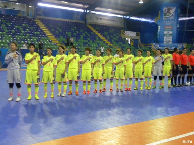 Japan women’s futsal national team match against Guatemala women's in the Women's Futsal World Tournament