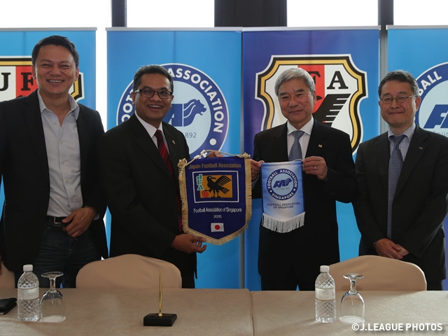 シンガポールサッカー協会とパートナーシップ協定を再締結