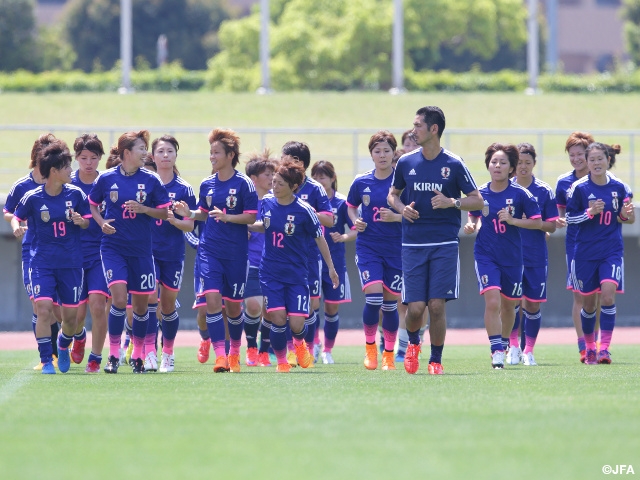 Nadeshiko Japan had a practice match against  men’s high school team: Day 3 at the training camp in Kagawa