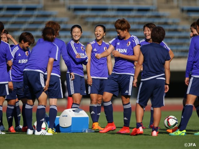 Nadeshiko Japan practice tactics on 4th day of training camp in Kagawa