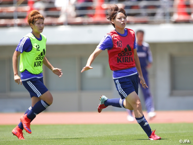 Nadeshiko Japan in exciting intra-squad match on their 5th day of Kagawa camp