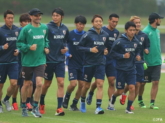 SAMURAI BLUE kicked off the team camp for the KIRIN CUP SOCCER 2016