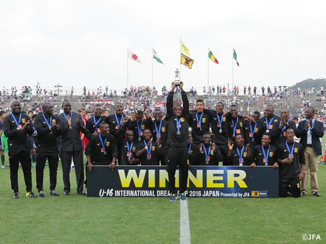 Mali won the title of the U-16 International Dream Cup 2016! Japan beat Mexico with a deluge of goals