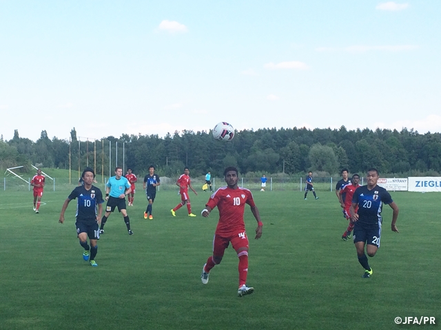 U-17 Japan National Team’s 3rd match in 23rd International Youth Tournament of Václav Ježek against UAE