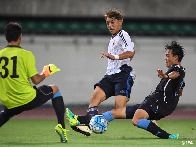U-19 Japan National Team’s training match in preparation for the AFC U-19 Championship against Jubilo Iwata