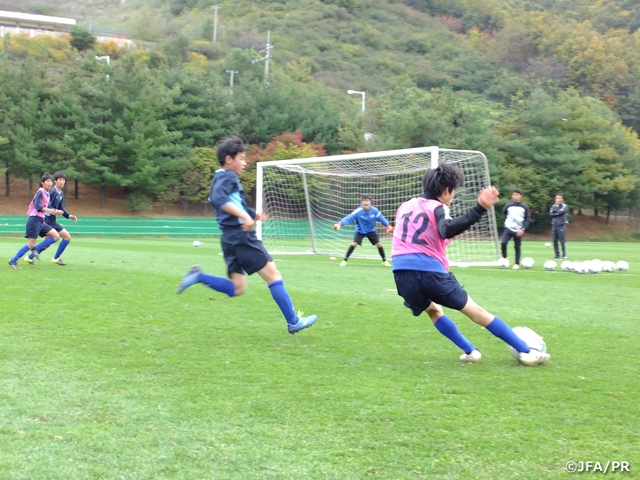 Friendly against U-14 Korea Republic at JFA Elite Programme U-14’s Korean trip (JOC Japan Korea Joint Sports Project for Enhancing Playing Skills)