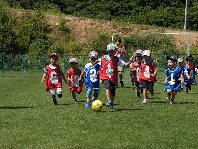 JFAキッズ（U-6）サッカーフェスティバル 北海道小樽市の小樽市望洋サッカー・ラグビー場に、342人が参加！