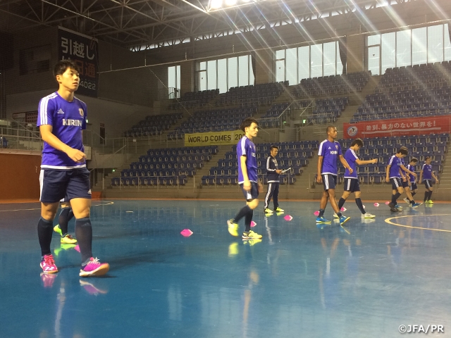 U-19 Japan futsal squad kick off their training camp in Aichi Prefecture