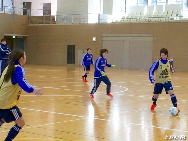 Japan Women’s Futsal squad hold second day of their training camp in Kanagawa