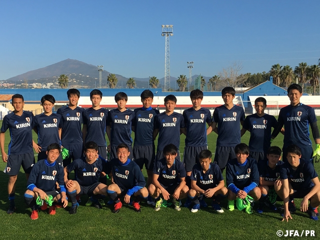 U-17 Japan National Team finish Spain tour with two wins and three draws