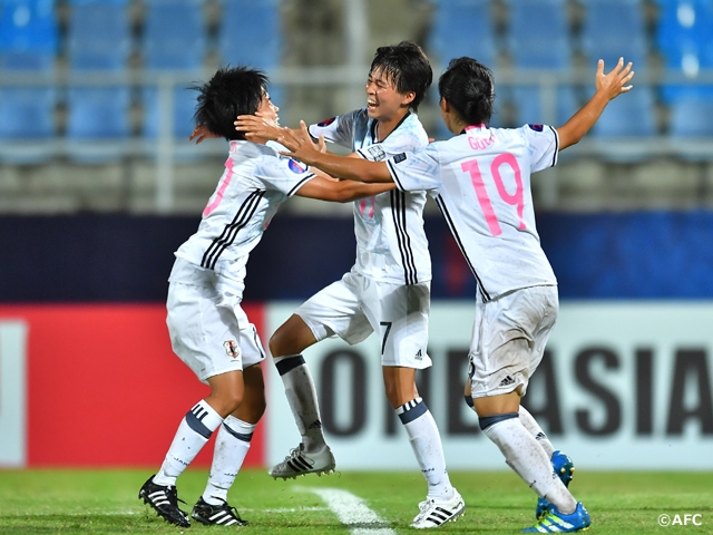 U-16日本女子代表　グループリーグ第3戦 2-1で勝利 準決勝は韓国と対戦　～AFC U-16女子選手権タイ 2017～