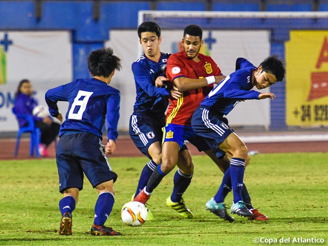 U-19 Japan National Team lose to Spain, falls short of Copa del Atlantico title