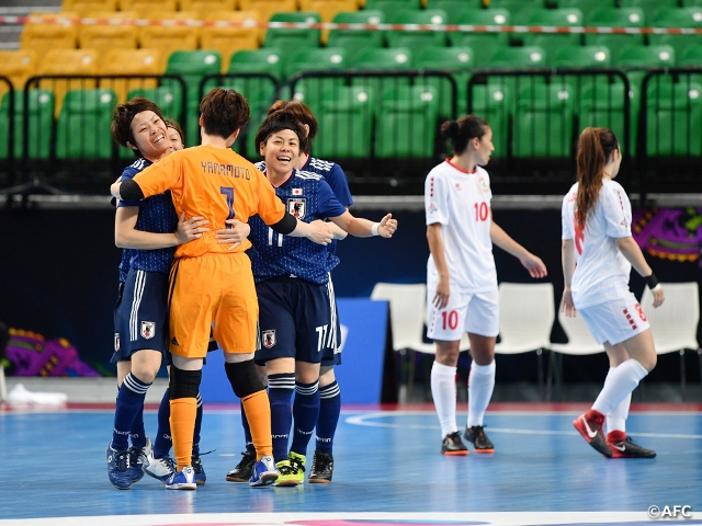 Japan Women's Futsal National Team wins their first match of the AFC Women's Futsal Championship Thailand 2018