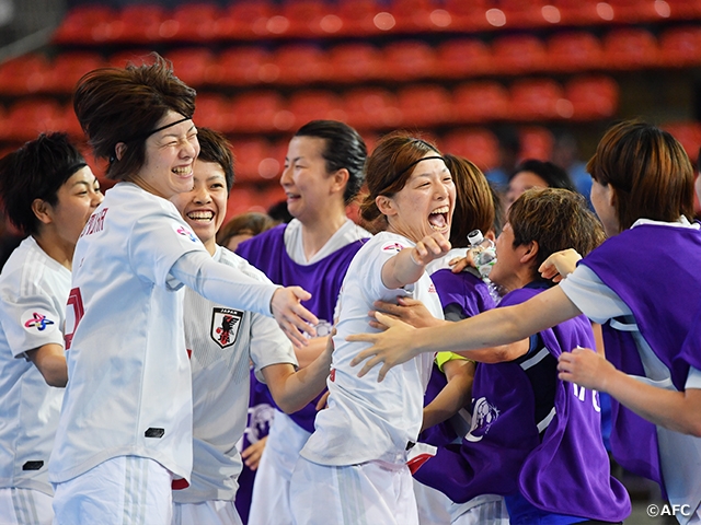 Japan Women's Futsal National Team wins over Thailand 2-1 in Semi-Final of the AFC Women's Futsal Championship Thailand 2018