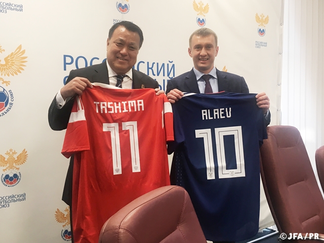JFA signs partnership with Fooball Union of Russia