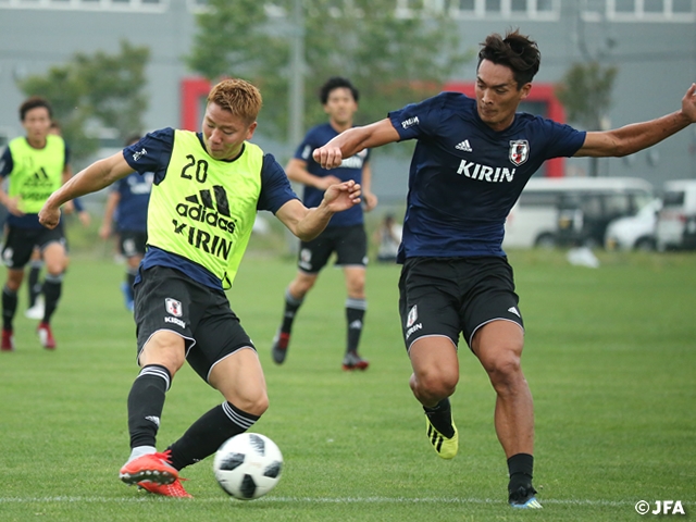 SAMURAI BLUE (Japan National Team) resumes training ahead of Costa Rica match