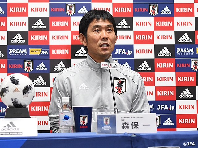 Coach Moriyasu of SAMURAI BLUE (Japan National Team), “Will be eager to win and showcase strong intention to fight” at the KIRIN CHALLENGE CUP 2018【9/11＠Osaka vs Costa Rica】