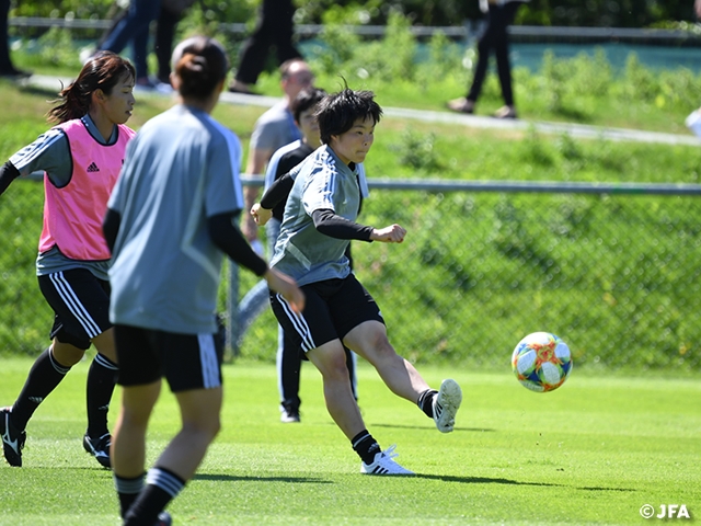 Nadeshiko Japan prepares ahead of their match against Netherlands at the FIFA Women's World Cup France 2019