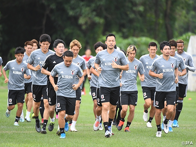 SAMURAI BLUE ヤンゴンでの初練習にスコールの洗礼