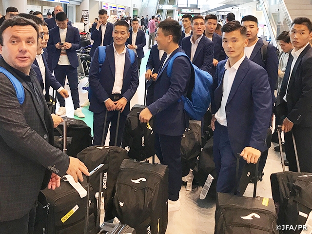 Mongolia National Team arrives to Japan ahead of match against SAMURAI BLUE at the FIFA World Cup Qatar Asian Qualification Round 2
