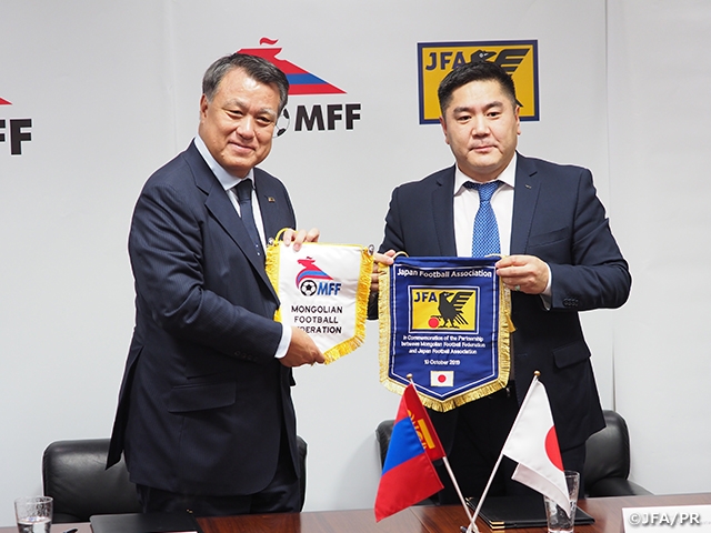 モンゴルサッカー連盟とのパートナーシップ協定を再締結