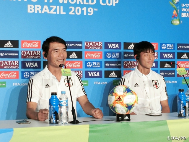 U-17 Japan National Team to square off against European Champions with confidence - FIFA U-17 World Cup Brazil 2019