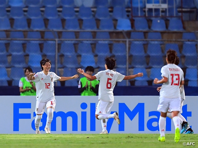 U-19 Japan Women's National Team earn sweeping victory over Australia to clinch spot into the FIFA U-20 Women’s World Cup 202 - AFC U-19 Women's Championship Thailand 2019
