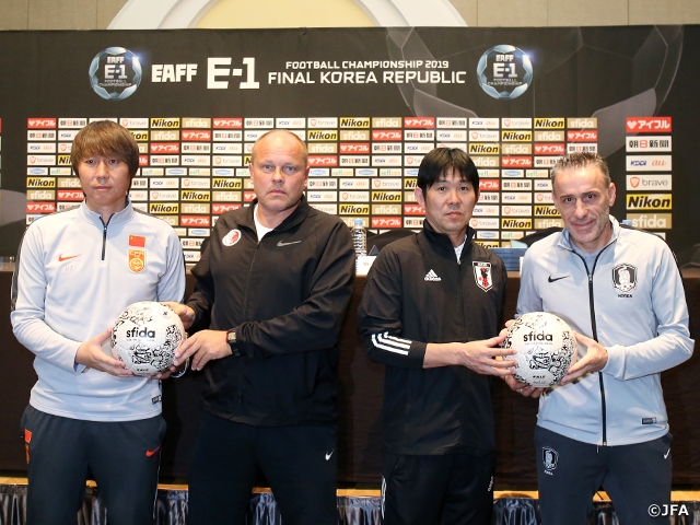 SAMURAI BLUE’s Coach Moriyasu “Seeking to win title” at the EAFF E-1 Football Championship 2019