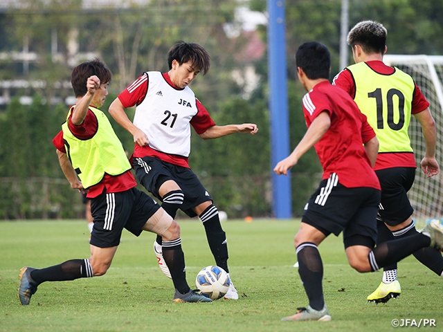 U-23 Japan National Team hold training session in Bangkok following match against Saudi Arabia - AFC U-23 Championship Thailand 2020