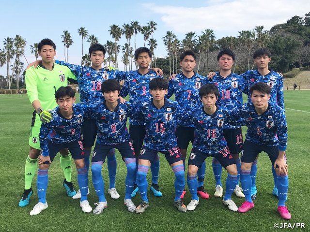 U-17 Japan National Team win first match against Kagoshima Selection U-18 at JENESYS2019 Youth Football Exchange Tournament