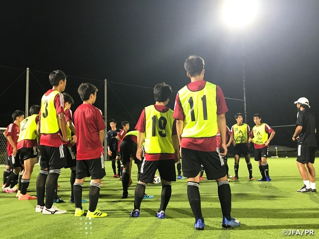 U-16日本代表　高円宮記念JFA夢フィールドでトレーニングキャンプを実施