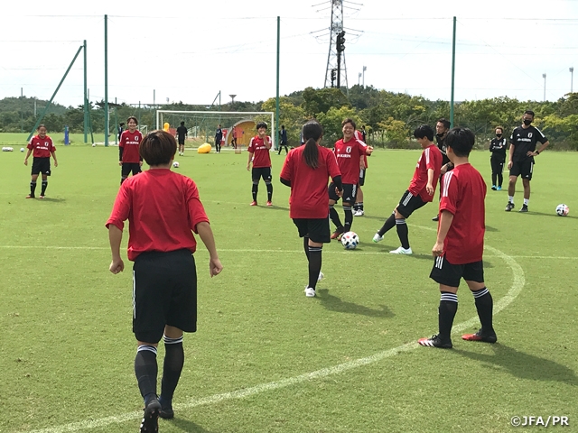 U-20日本女子代表候補　ふたば未来学園高校とトレーニングマッチ、2-1で勝利