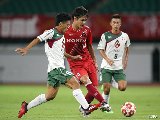 Amateur seed Honda FC defeats Tokoha University to advance to third round of Emperor's Cup JFA 100th Japan Football Championship
