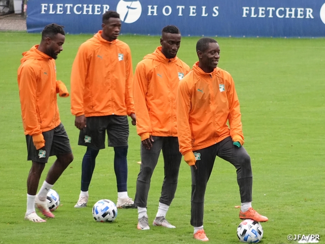 Cote d'Ivoire National Team conduct PCR tests and training session - International Friendly Match ＠Utrecht, Netherlands