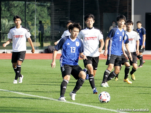 U-19日本代表候補　トレーニングマッチを勝利で飾り、充実したキャンプを終える