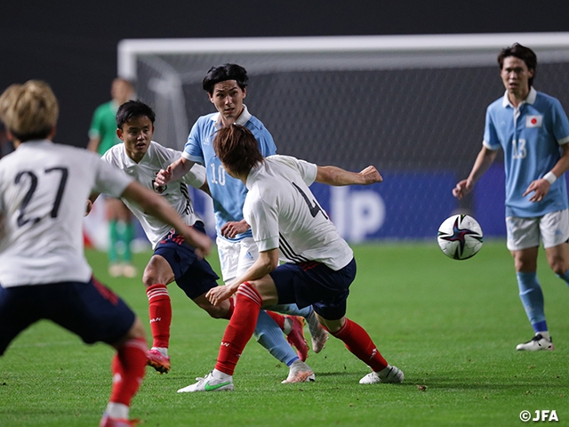 U-24 Japan National Team gain precious learning experience from SAMURAI BLUE