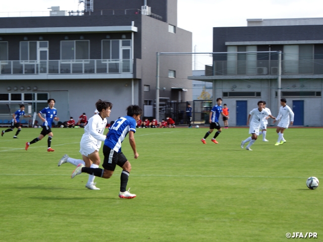 U-17日本代表候補　関西学生選抜とのトレーニングマッチでキャンプを締めくくる