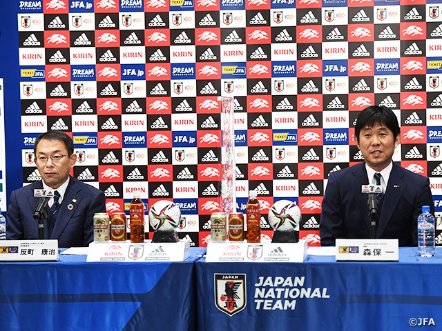 SAMURAI BLUE’s Coach MORIYASU selects two first-time call-ups for AFC Asian Qualifiers in November and shares aspiration to “Earn highest points possible”