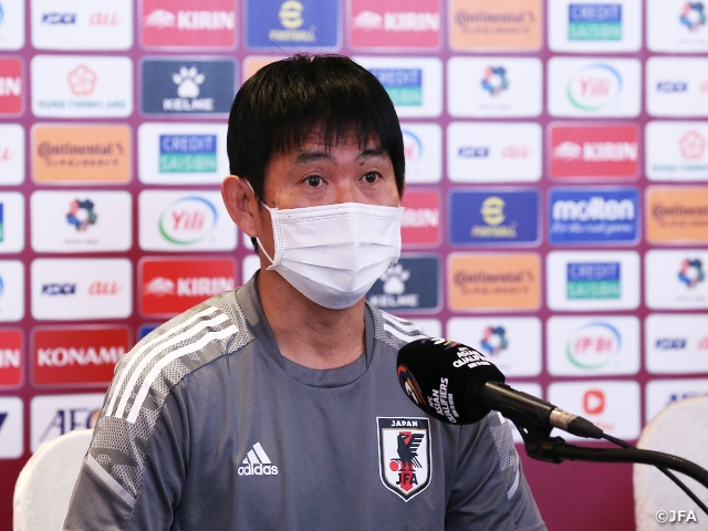 SAMURAI BLUE’s Coach MORIYASU shares aspiration to “Earn three points to move forward” in match against Vietnam at the AFC Asian Qualifiers (Road to Qatar)
