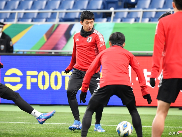 SAMURAI BLUE’s Coach MORIYASU shares aspiration to “grab victory with the combined strength of Japan” against China PR National Team in the AFC Asian Qualifiers (Road to Qatar)