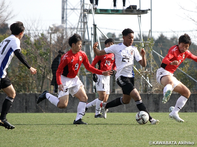 U-16日本代表候補　東山高校との第1試合に勝利