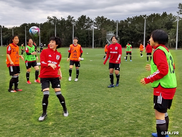 U-17日本女子代表候補　FIFA U-17女子ワールドカップに向け、今年初めてとなる活動を開始