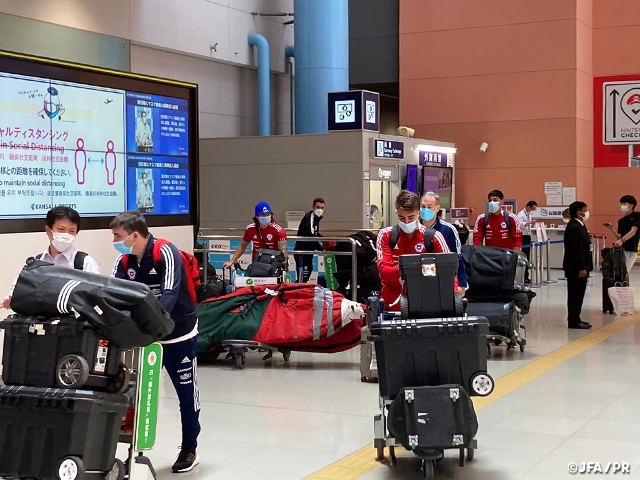 Chile National Team arrive in Japan - KIRIN CUP SOCCER 2022